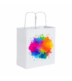 Shopper in carta con maniglia ritorta personalizzate | Stampa logo